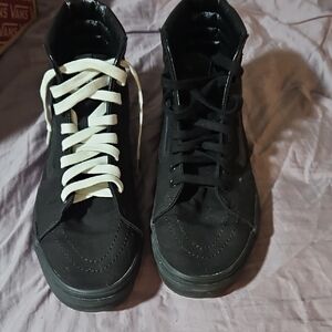 Vans Dual Lace Black High-Top Sneakers